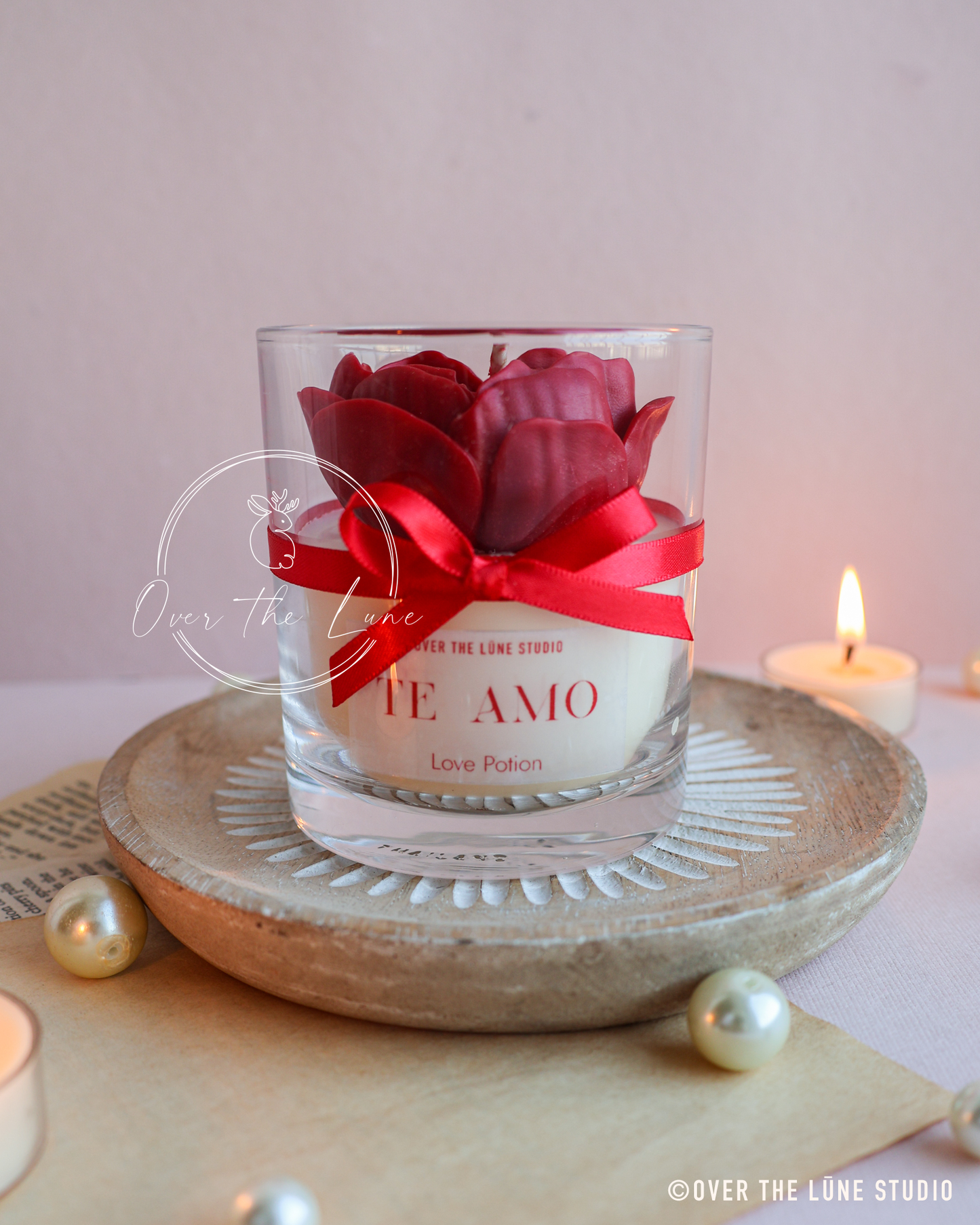Te Amo Glass Jar Candle
