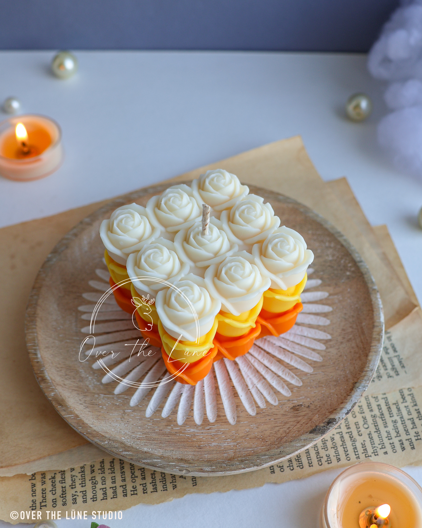 Rose Cube Candle (Only 5 Pieces)