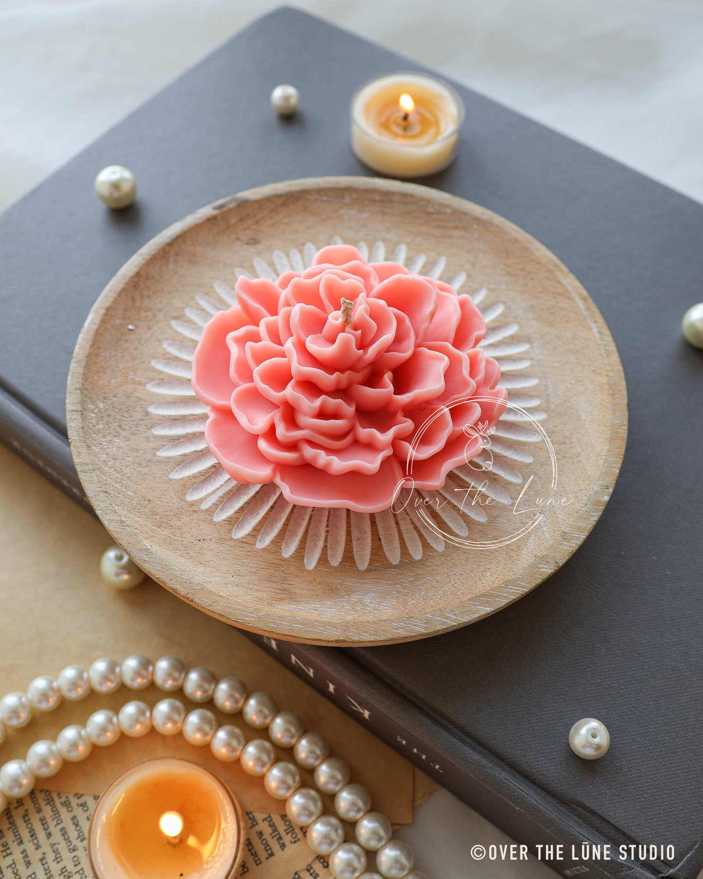 Camillia Flower Floating Candle