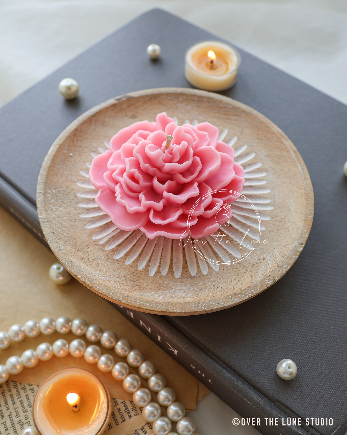 Camillia Flower Floating Candle