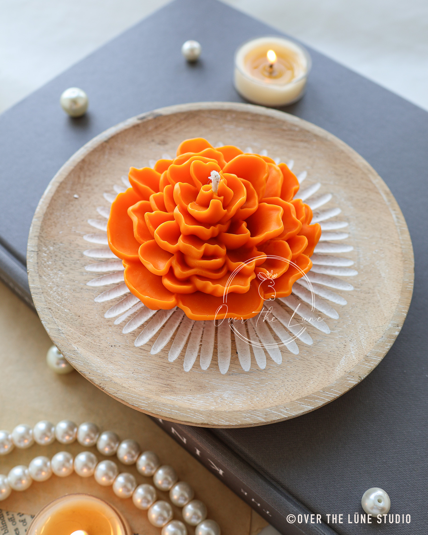 Camillia Flower Floating Candle