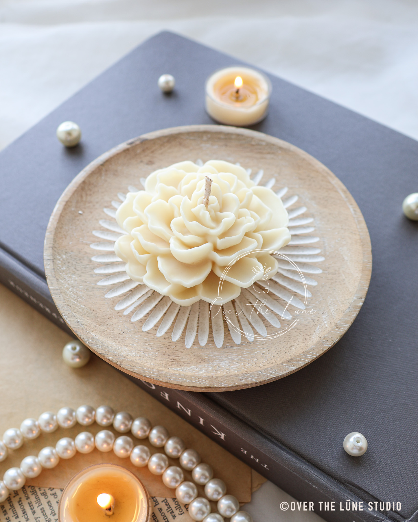 Camillia Flower Floating Candle