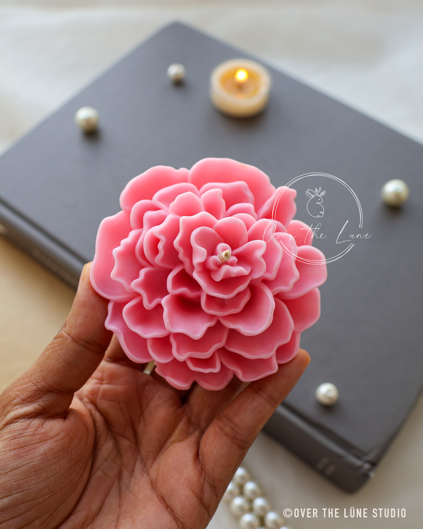 Camillia Flower Floating Candle