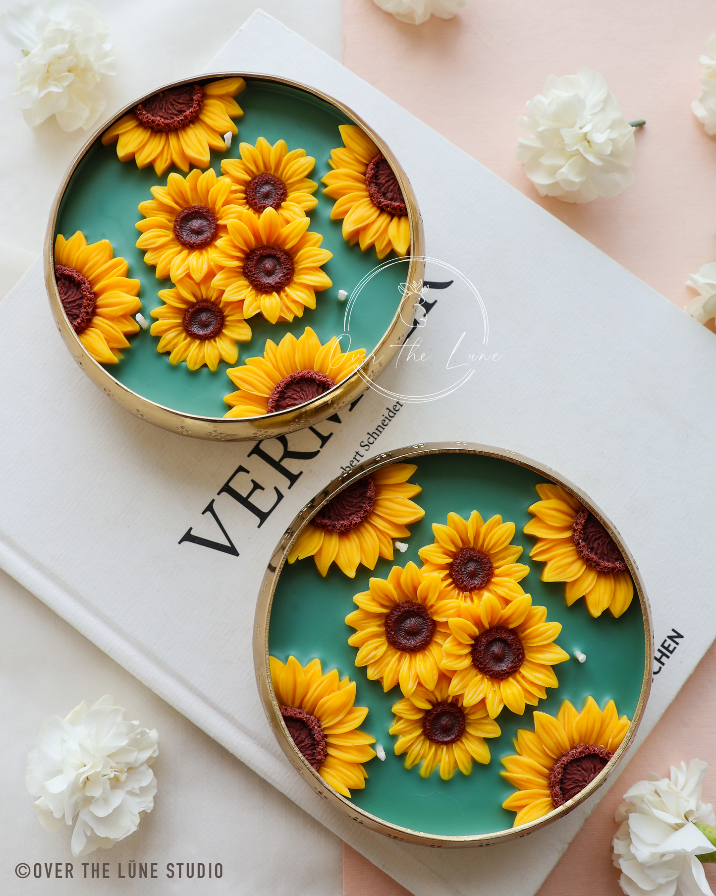 Sunflower Lush Urli Candle