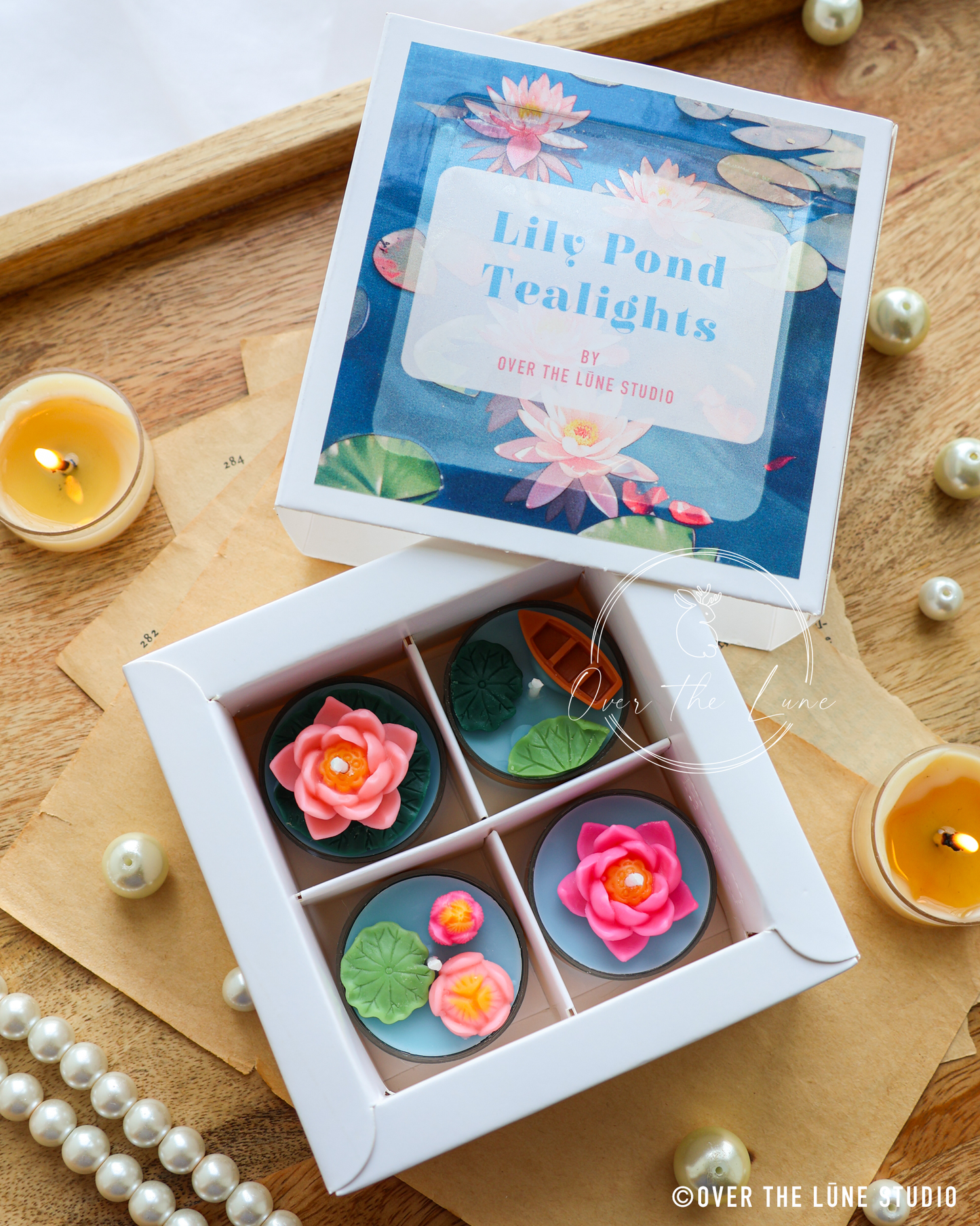 Lily Pond Tealight Set
