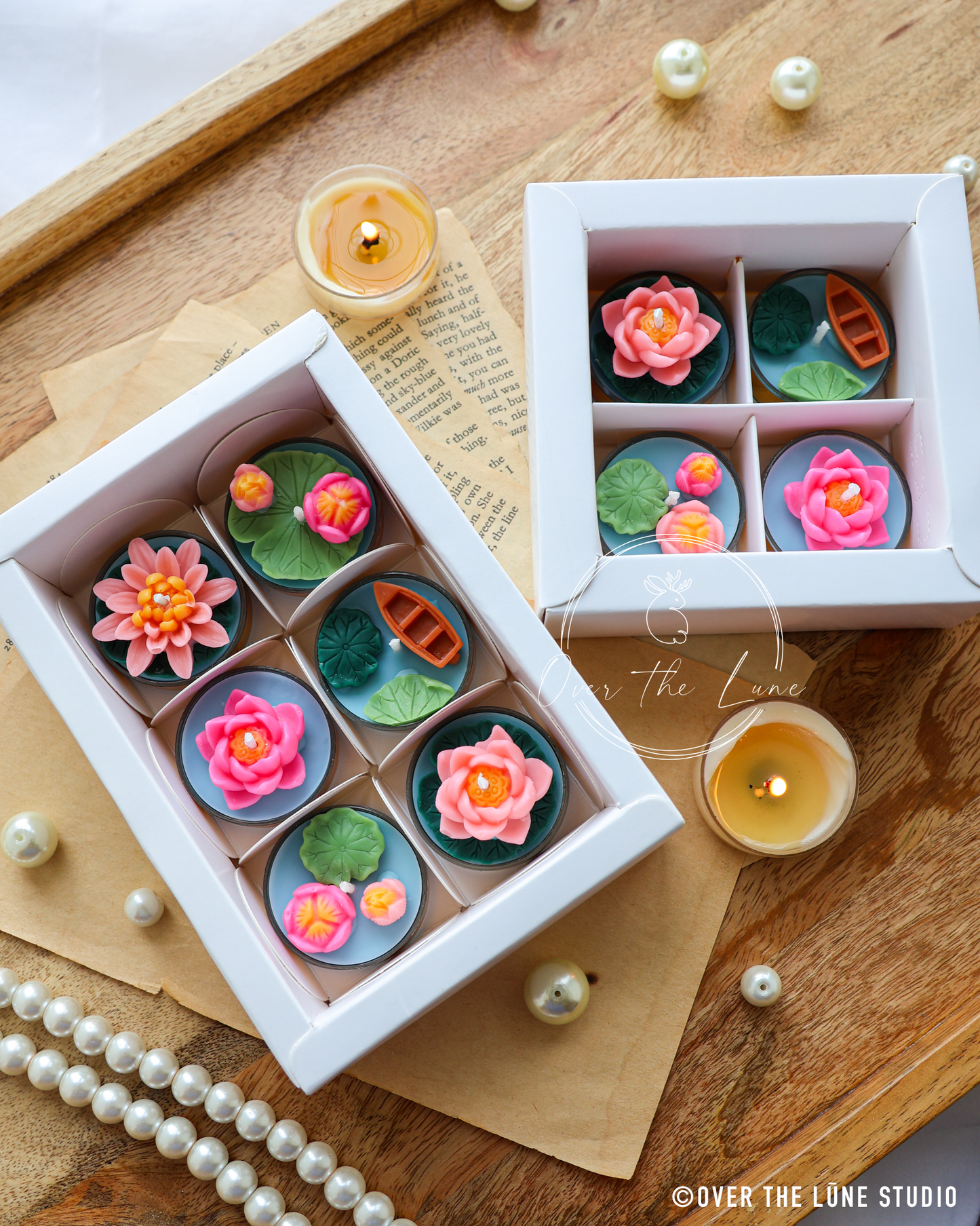 Lily Pond Tealight Set