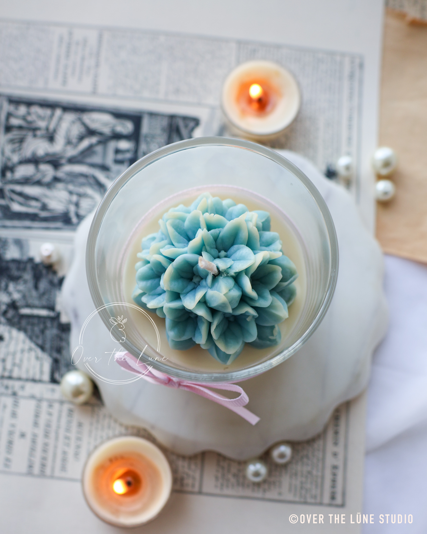 Blue Hydrangea Jar Candle (only 1 Left)