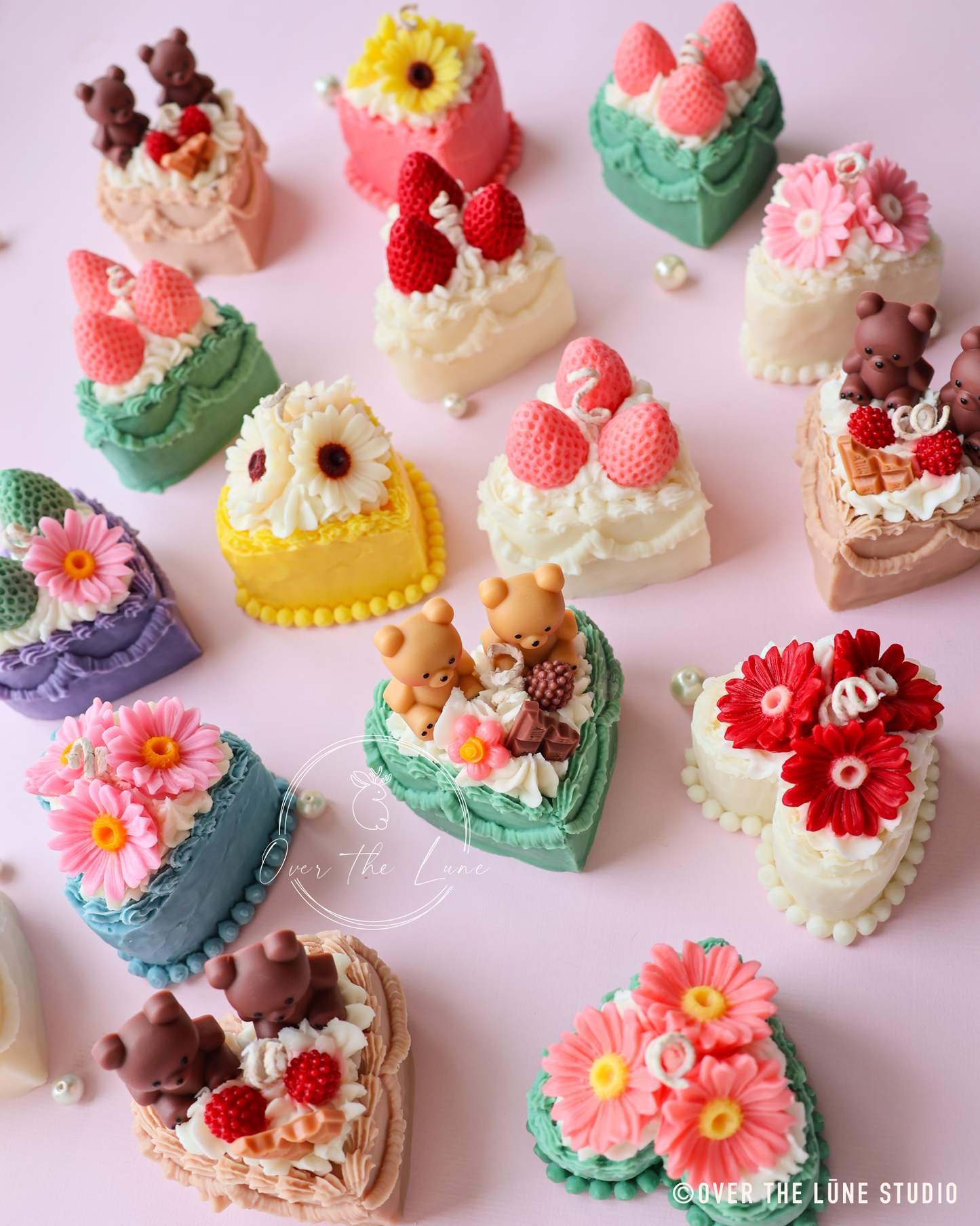 Heart Cake Birthday Candle