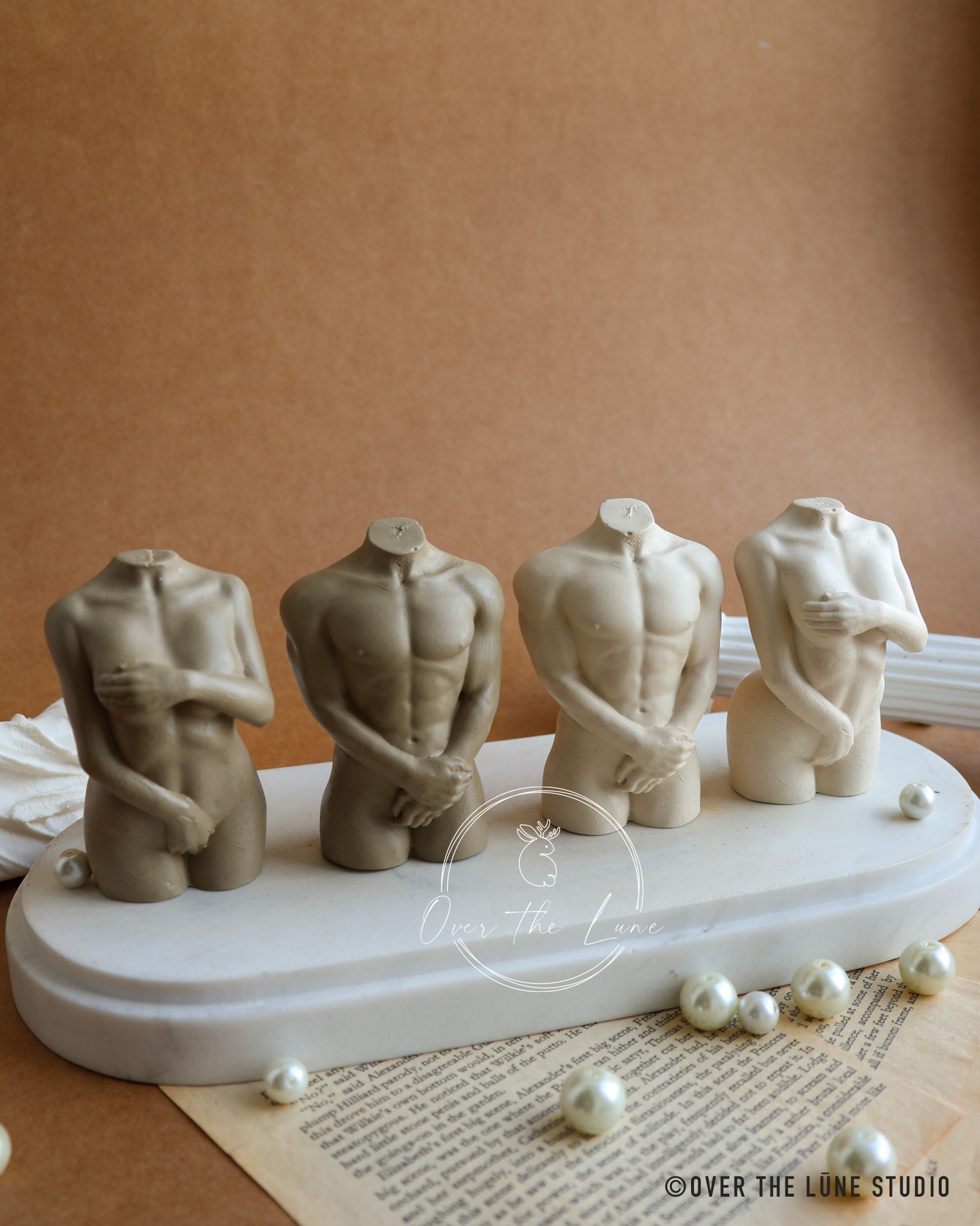 Adam & Eve Sculpture Set