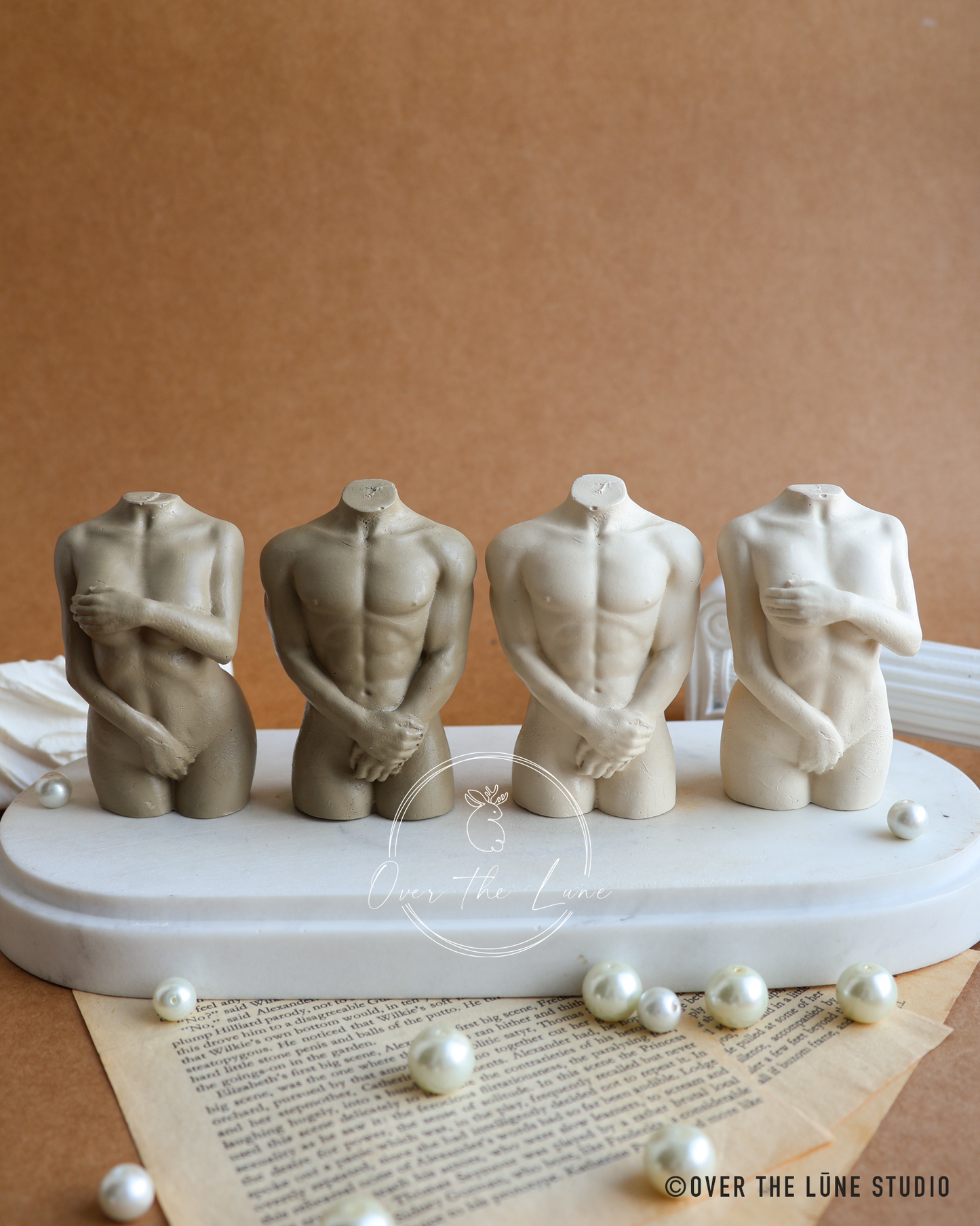 Adam & Eve Sculpture Set