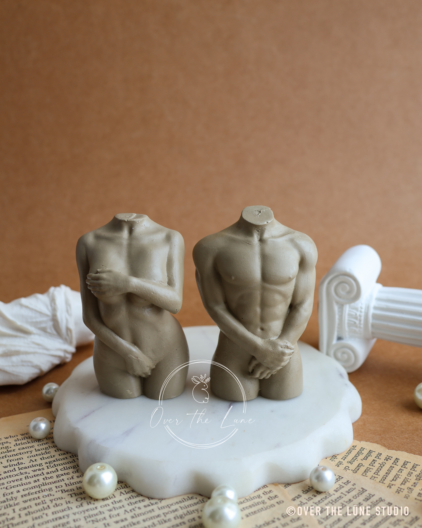 Adam & Eve Sculpture Set