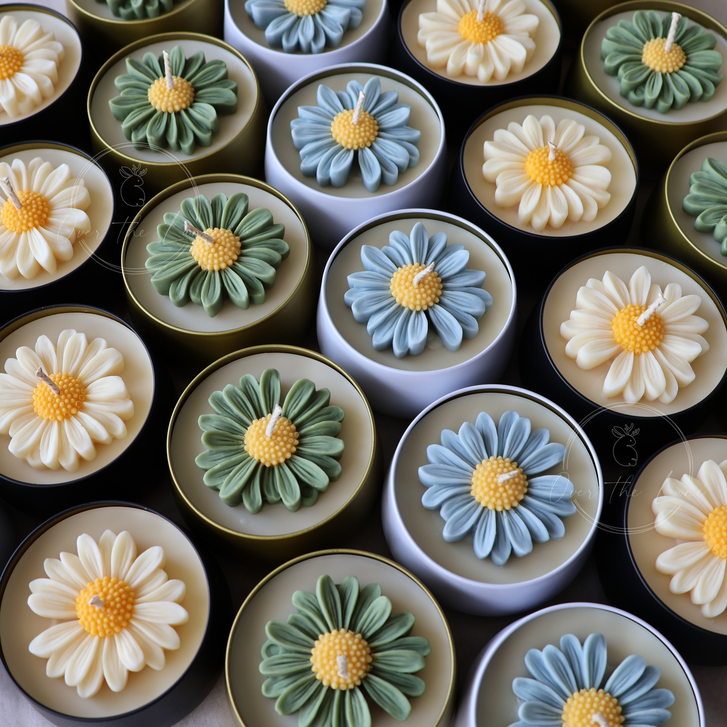 Daisy Tin Jar Candle