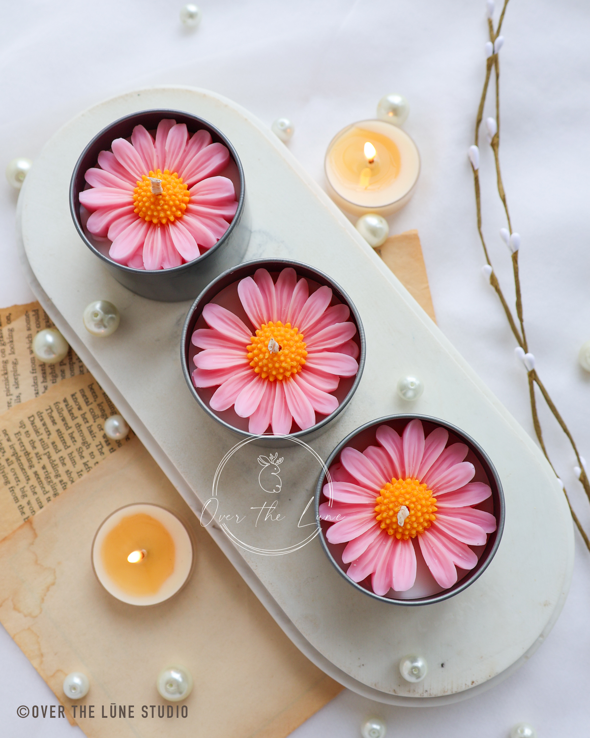 Mini Daisy Jar Candle