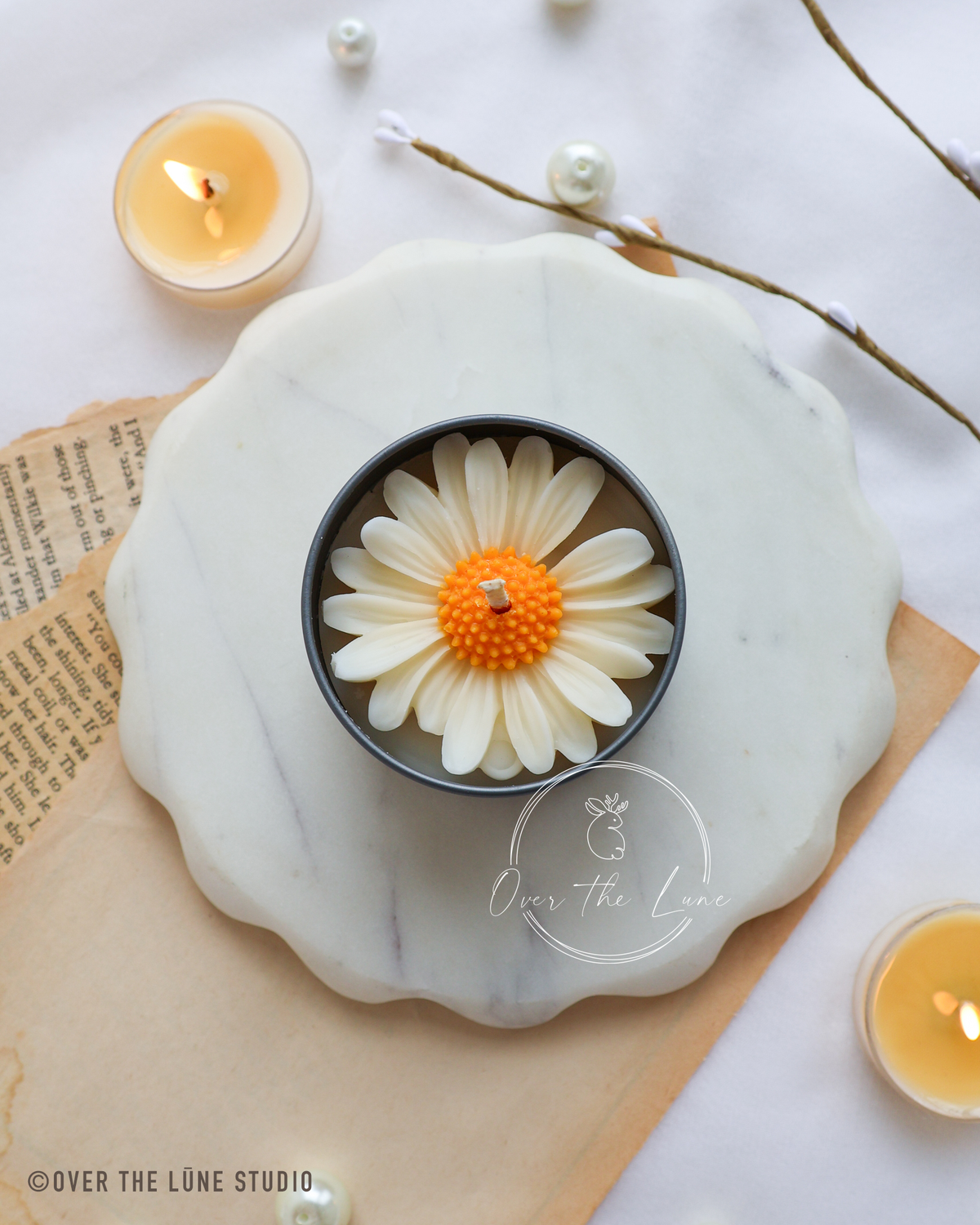 Mini Daisy Jar Candle