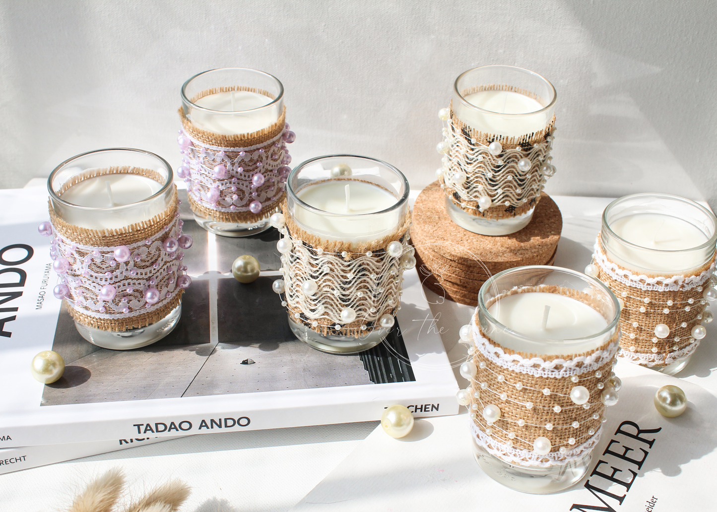 Pearl Flute Jar Candle