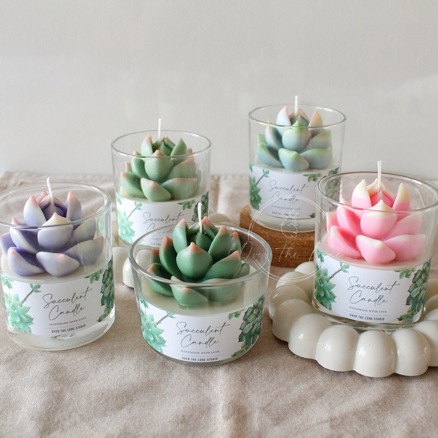 Succulent Jar Candle