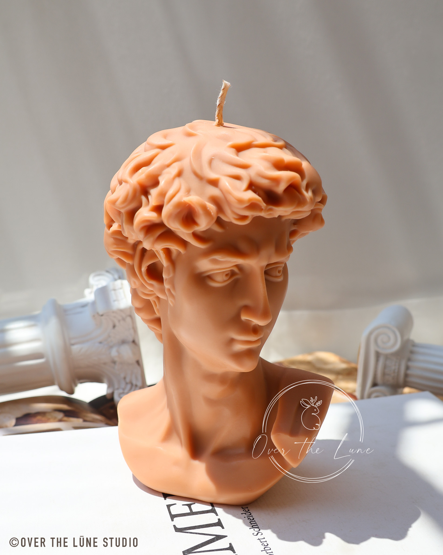 David Bust Candle