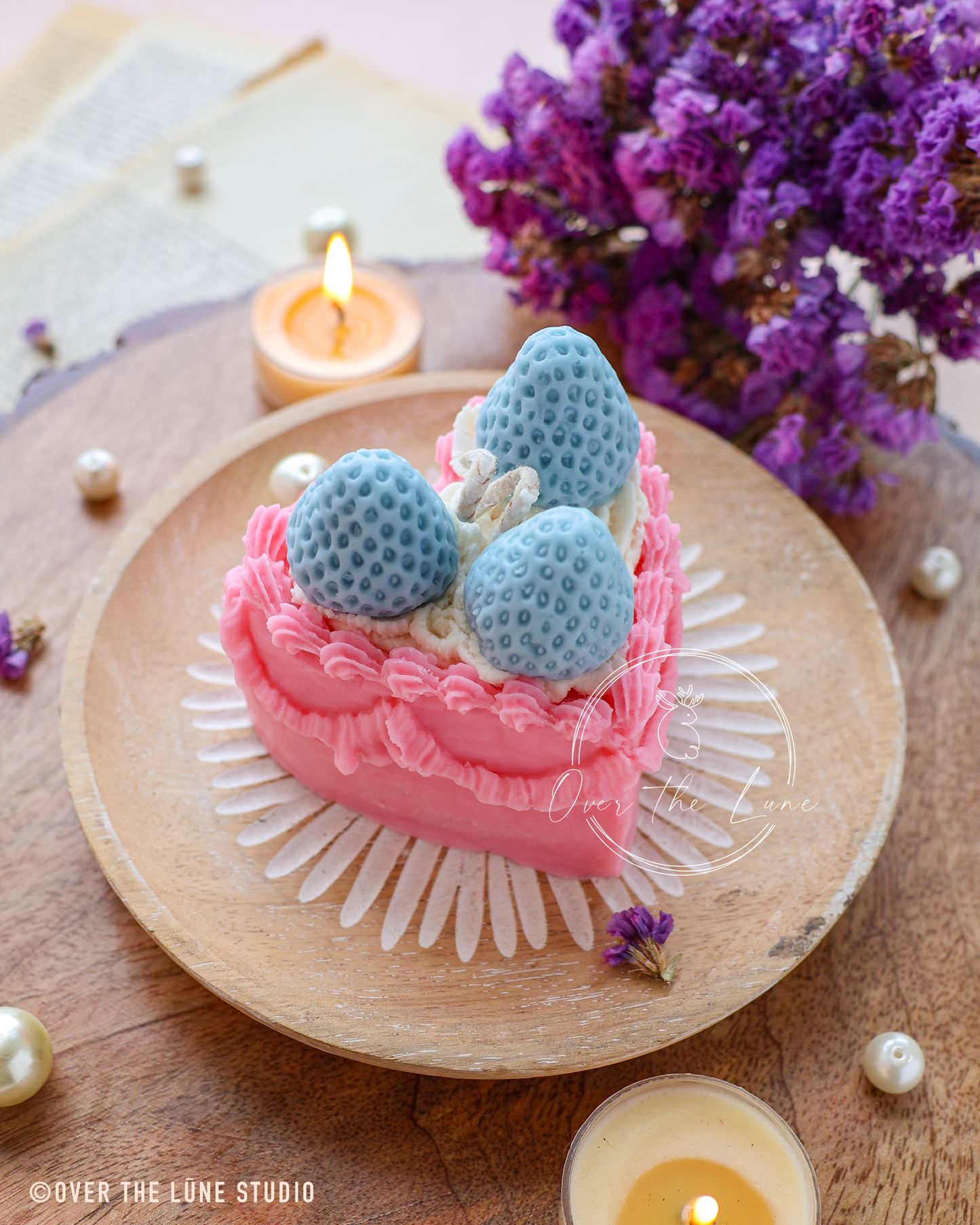 Heart Cake Birthday Candle ( 9 Unique Pieces )