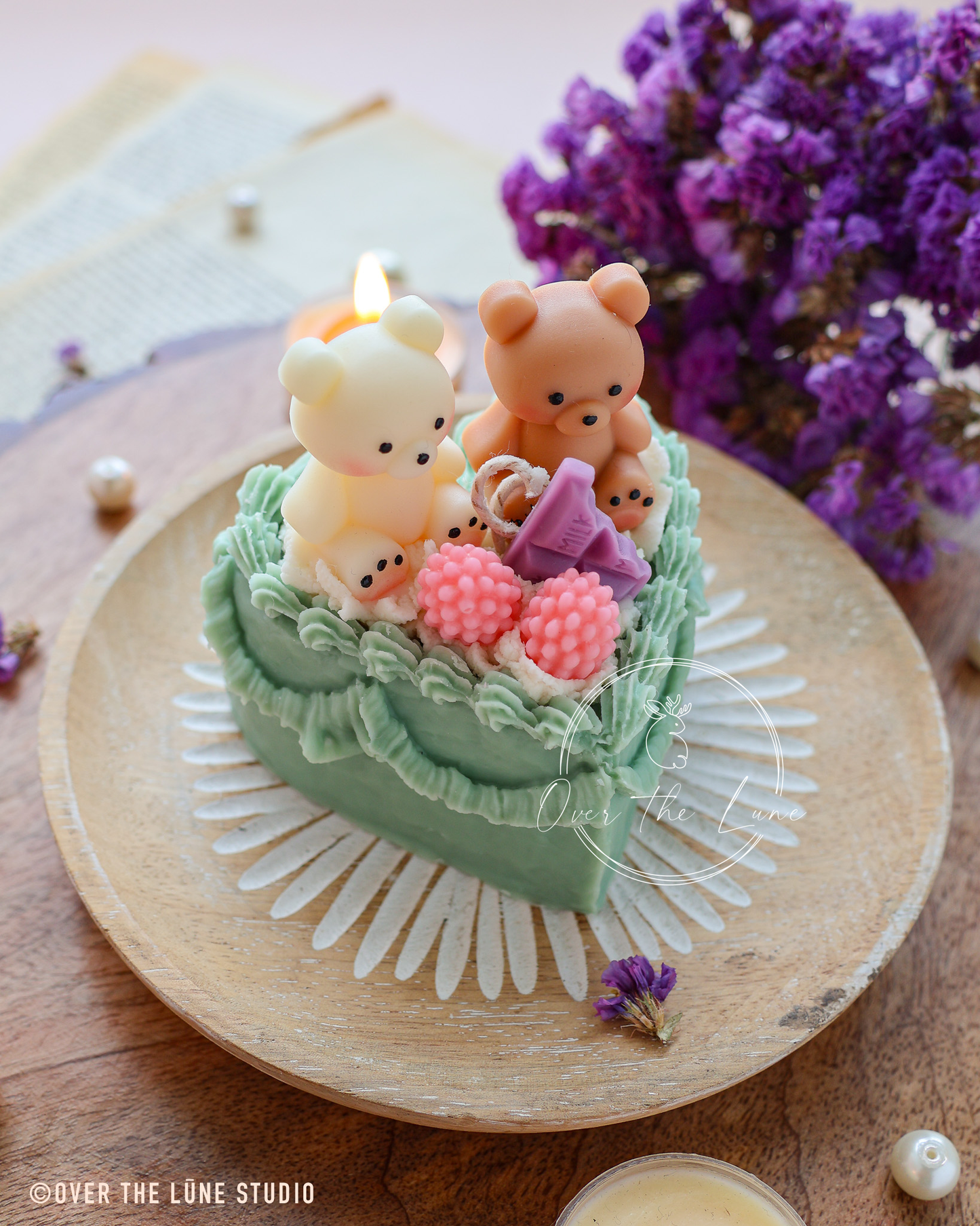 Heart Cake Birthday Candle ( 9 Unique Pieces )
