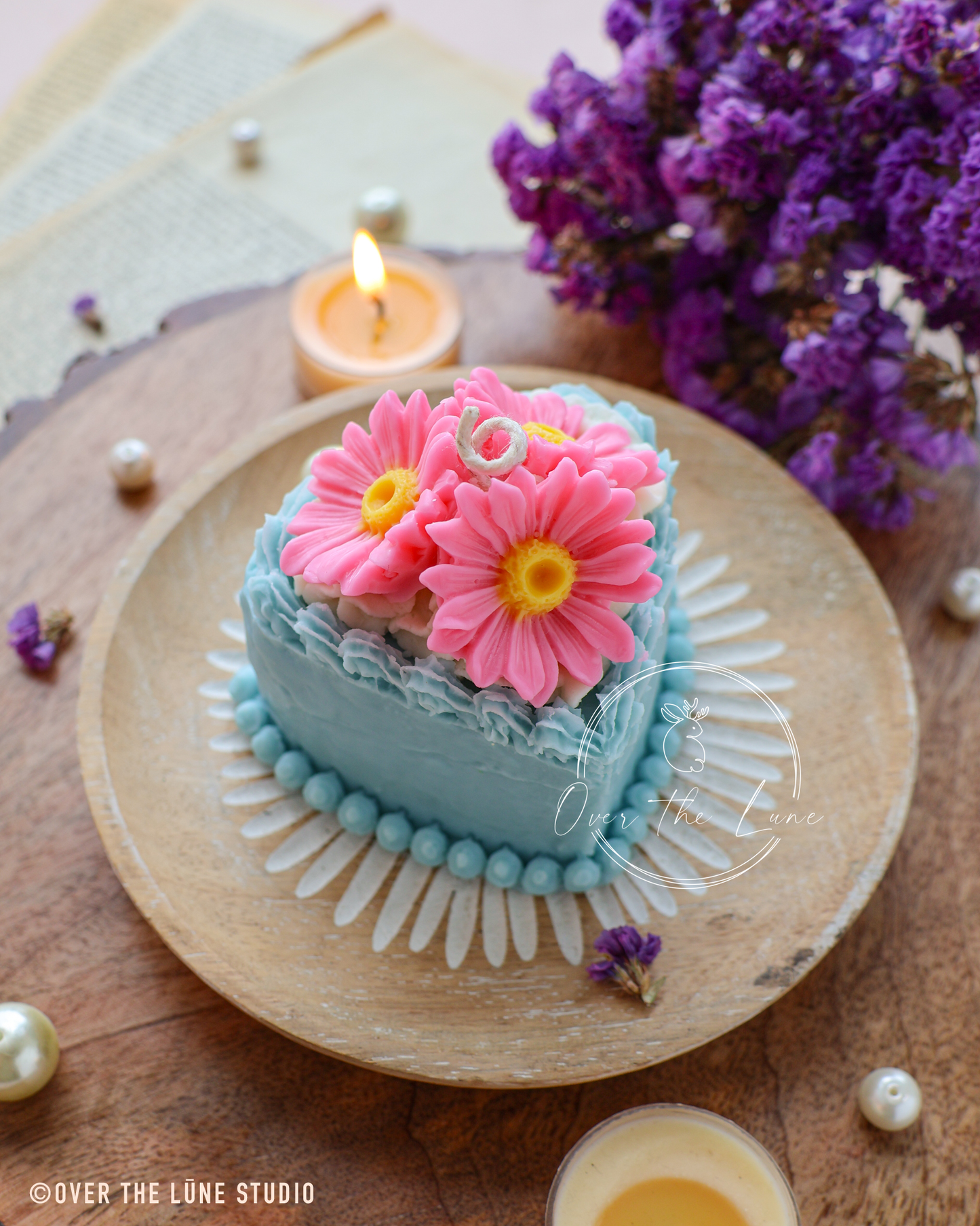 Heart Cake Birthday Candle ( 9 Unique Pieces )