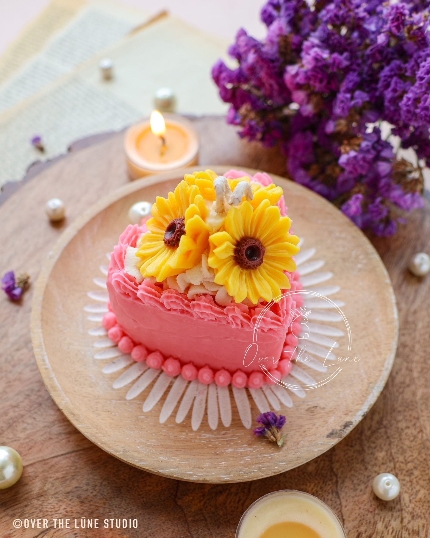 Heart Cake Birthday Candle ( 9 Unique Pieces )