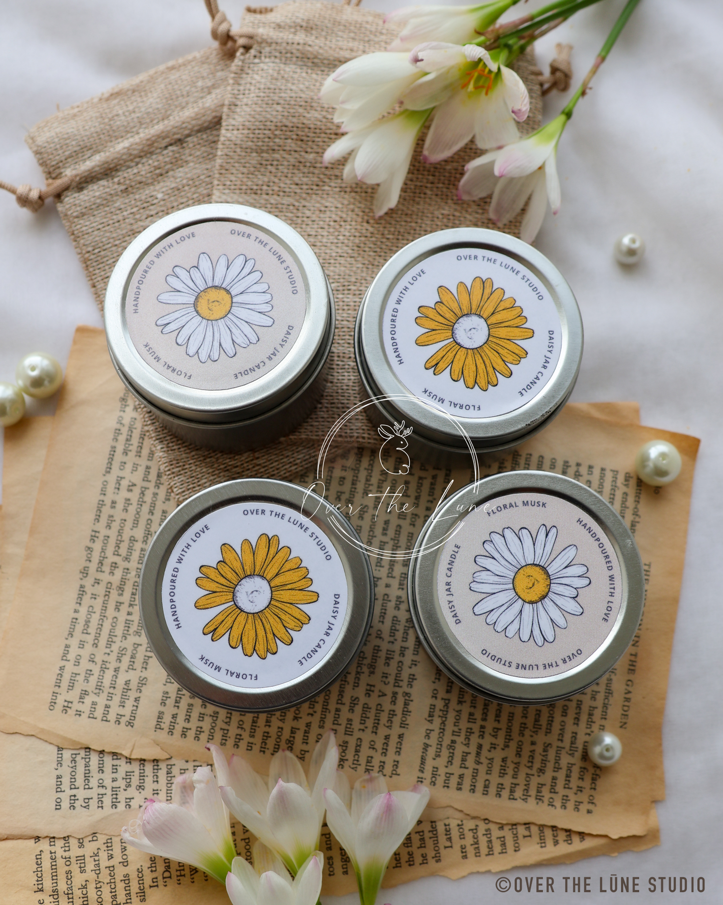 Mini Daisy Jar Candle