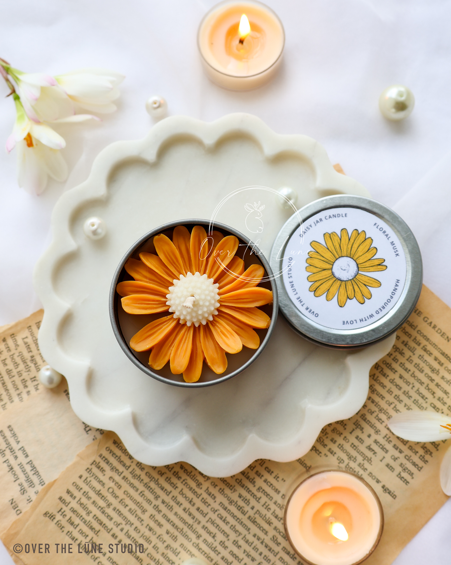 Mini Daisy Jar Candle