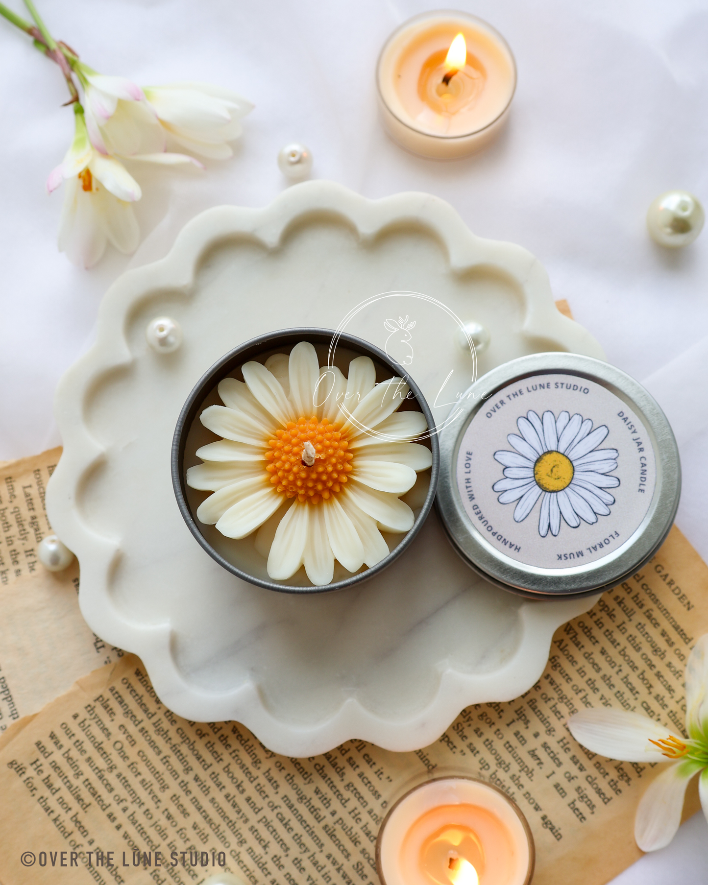 Mini Daisy Jar Candle