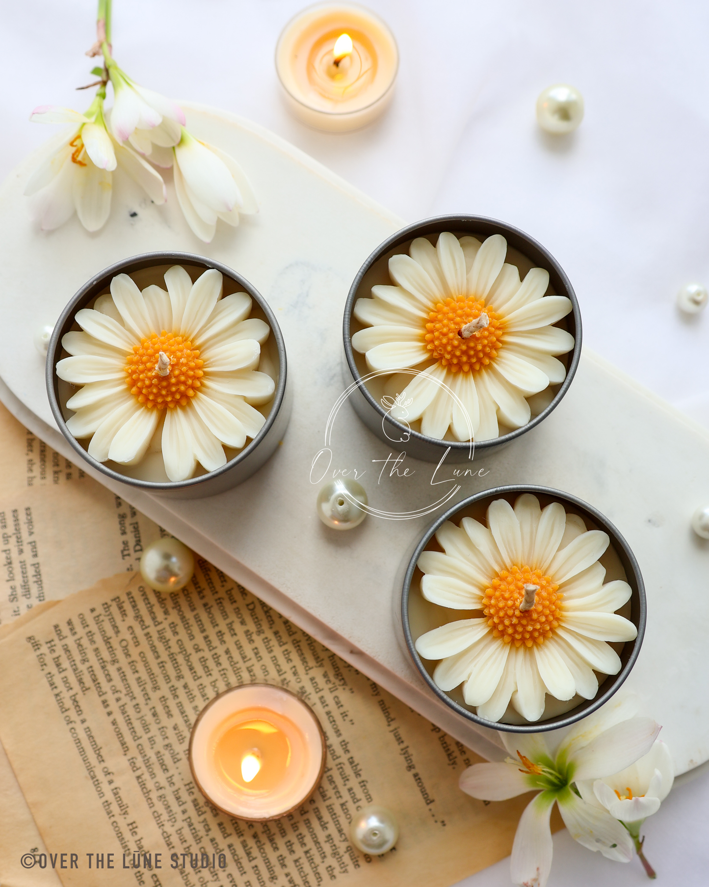 Mini Daisy Jar Candle