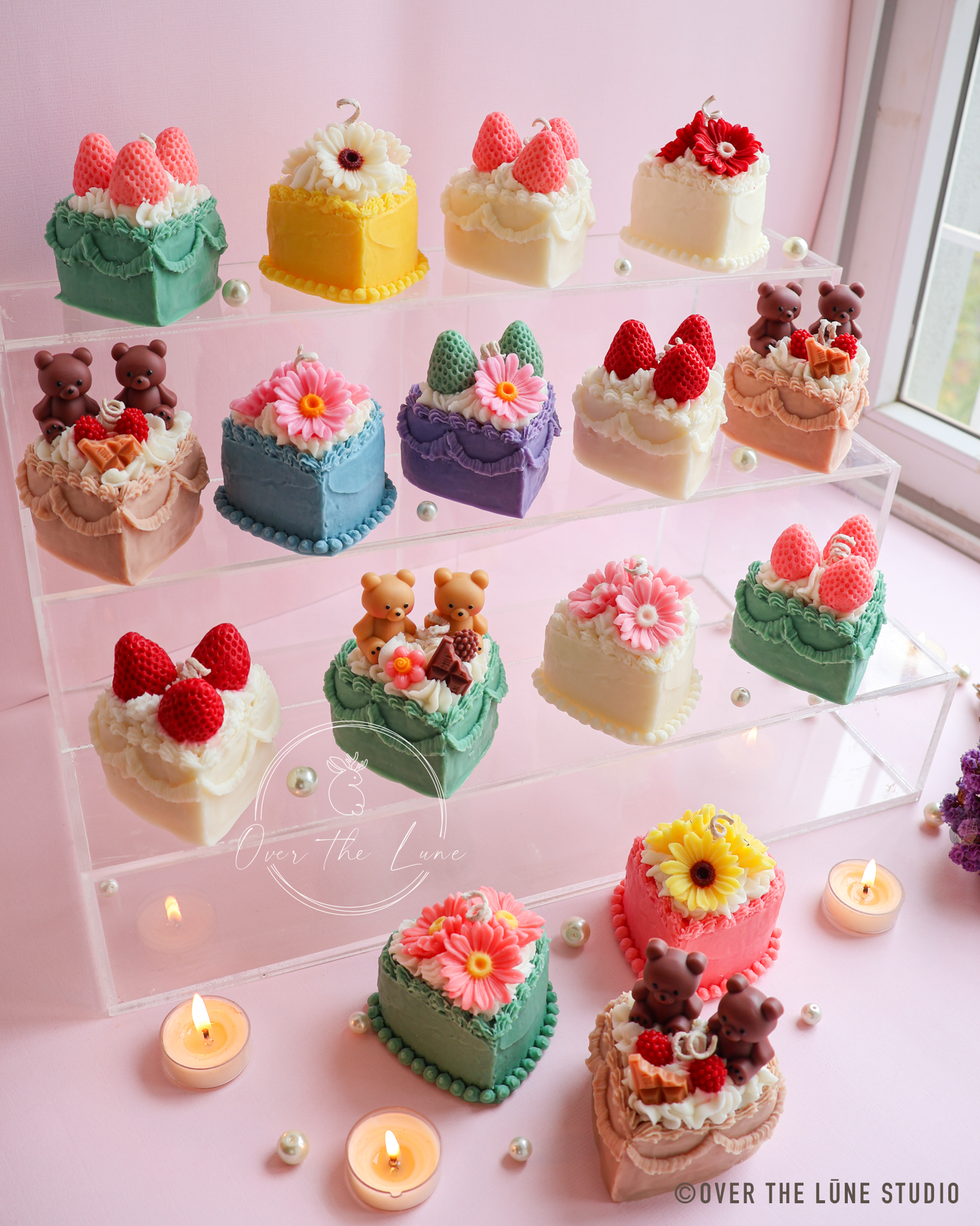 Heart Cake Birthday Candle