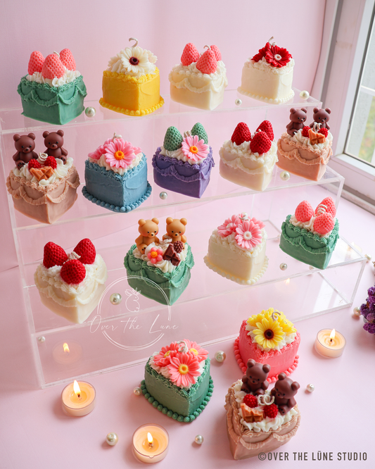 Heart Cake Birthday Candle