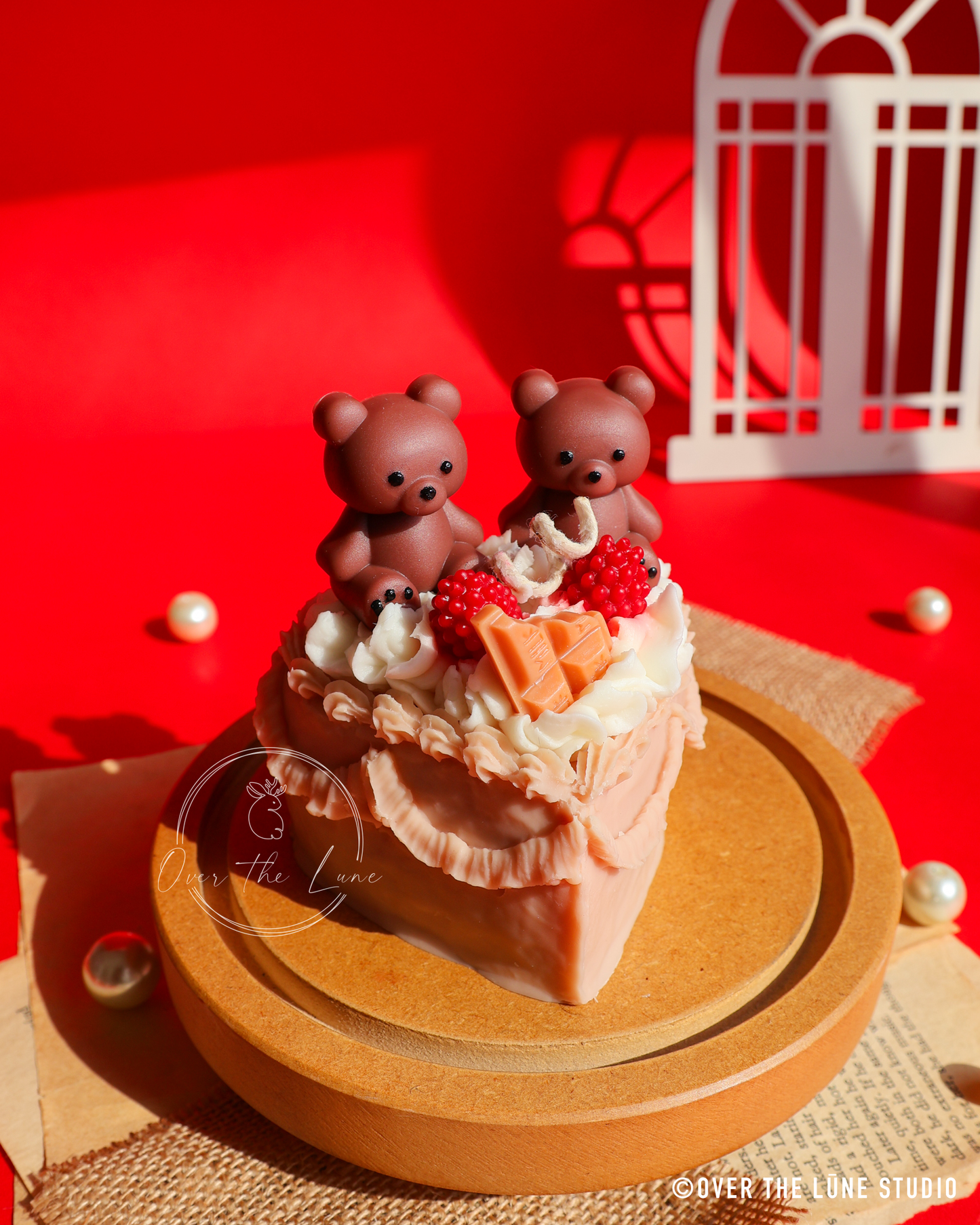 Heart Cake Birthday Candle